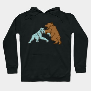 Gorilla versus Grizzly Hoodie